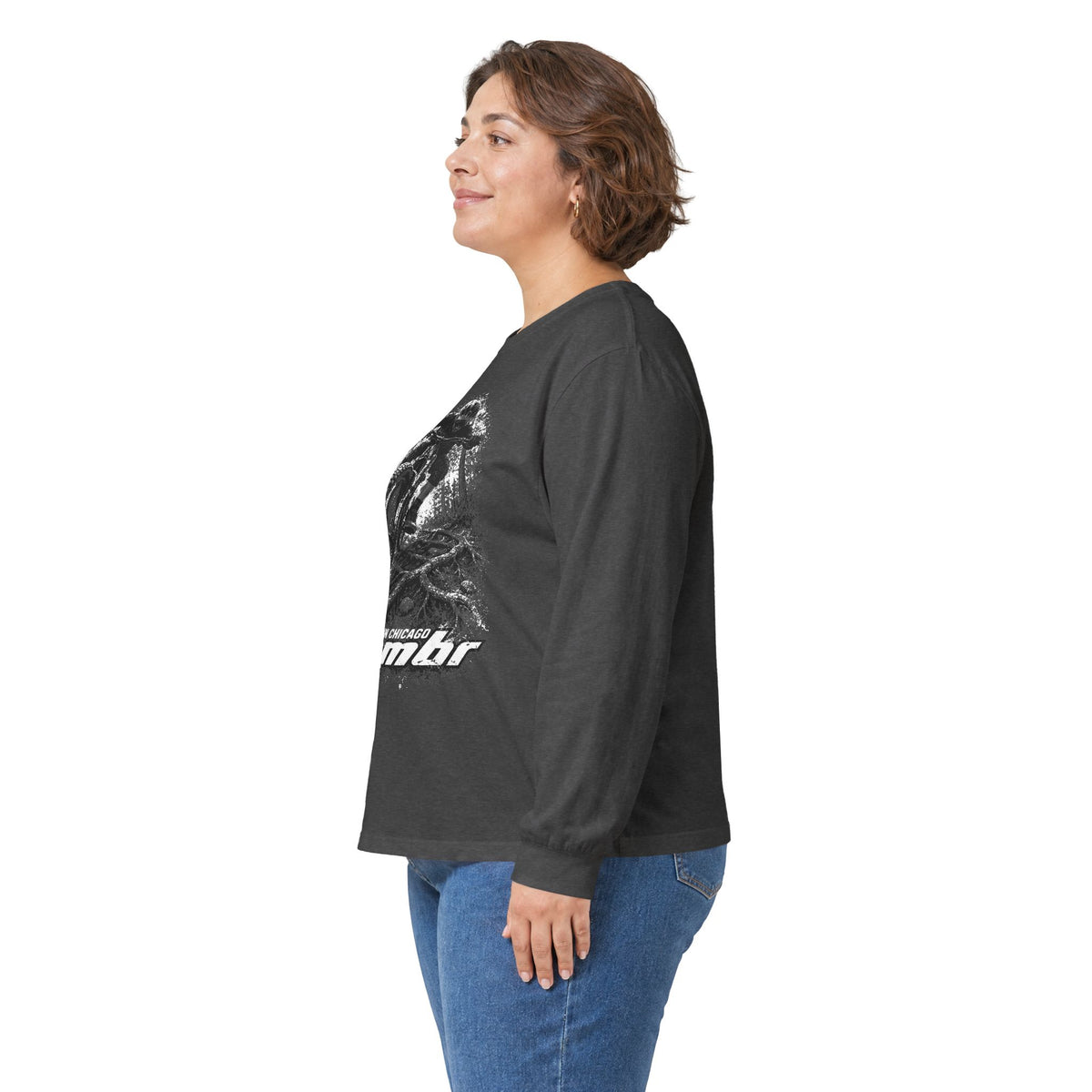 Mountain Bike Jump Long Sleeve Tee — 'Cambr' Graphic MTB Shirt