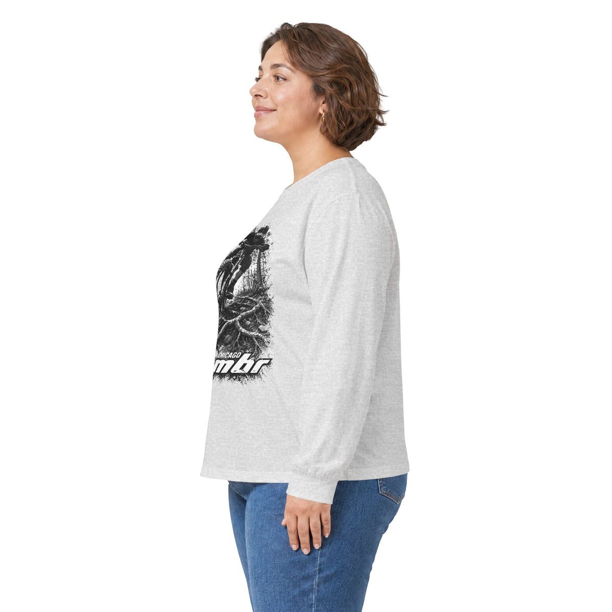 Mountain Bike Jump Long Sleeve Tee — 'Cambr' Graphic MTB Shirt